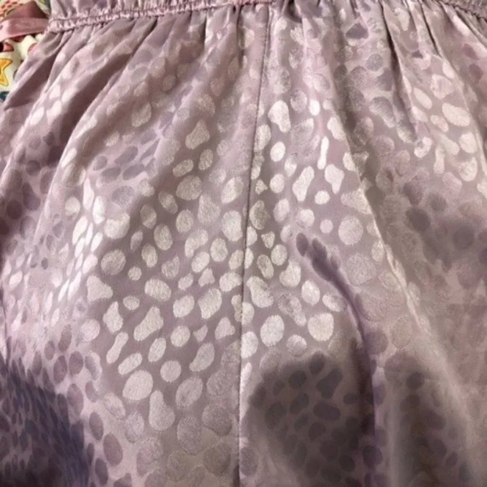 Nasty Gal Sz 10 Lingerie romper Teddy Lacey Front Lavender/Pink nightgown
